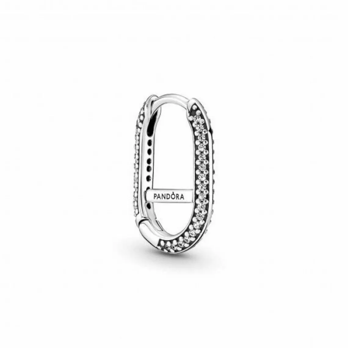 Boucle d'oreille pavée Link Pandora ME - Argent | 3 Suisses
